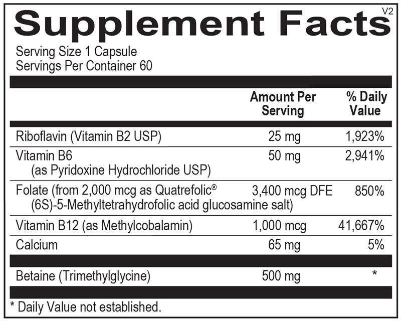 3 Pack Methyl CPG Ortho Molecular Products Cardiovascular 60 Capsules