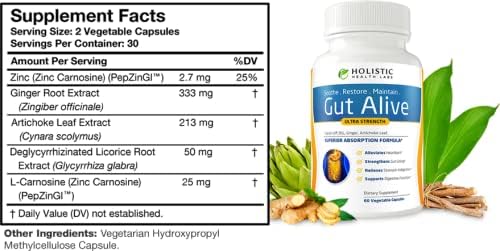 Digestive Support Capsules – Herbal Formula for Bloating, Gas & Digestive Wellness, 60 Count | Gut Alive