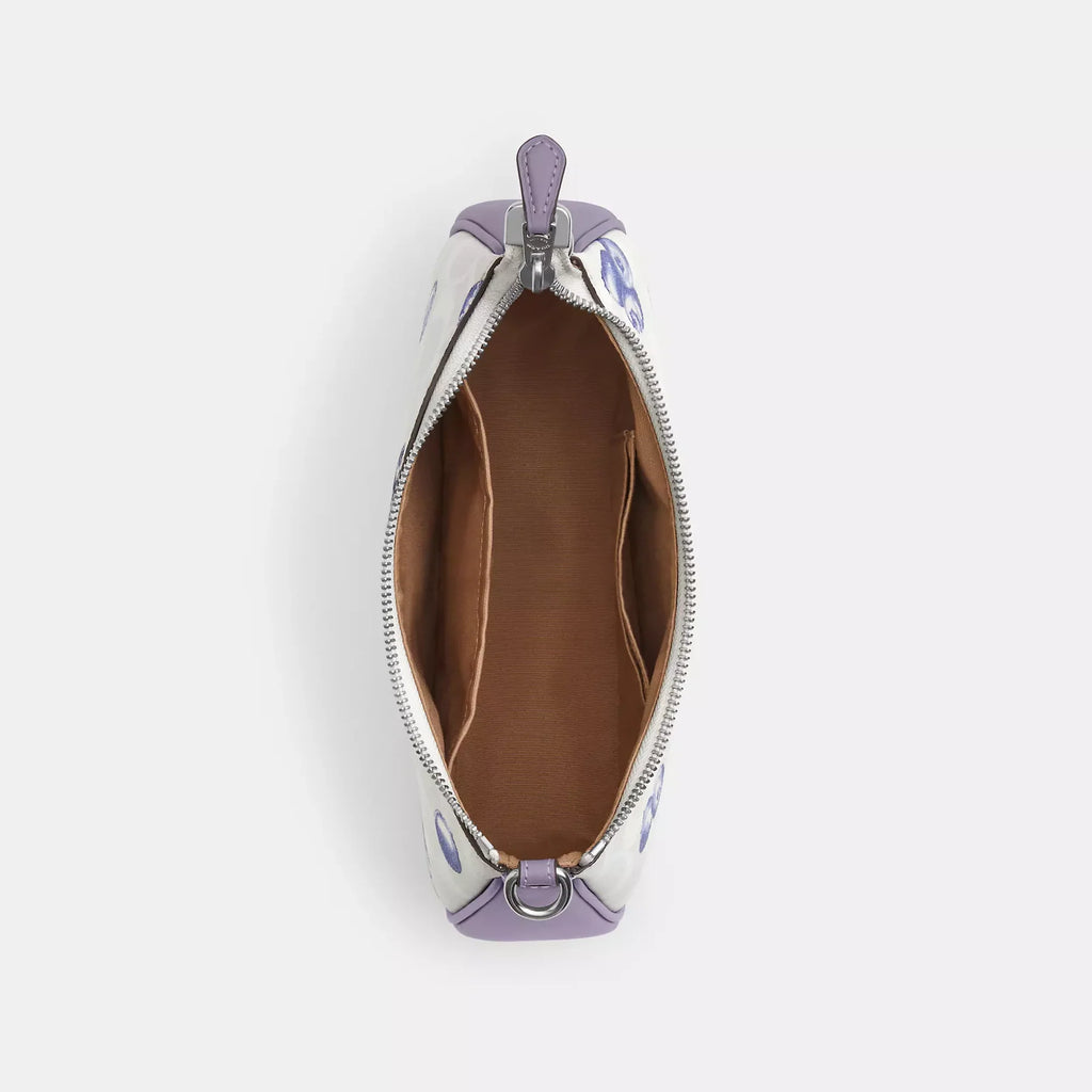COACH CR292 Teri 2way Shoulder Signature Canvas Blueberry Print Outlet