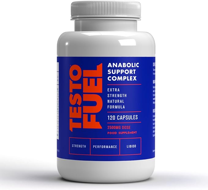 TestoFuel T-Booster Test Booster for Men 100% Natural 120 Capsules