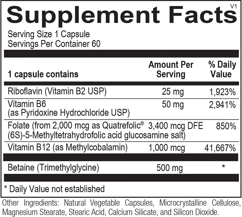 Methyl CpG Methylation Support Capsules – 60 Count | Ortho Molecular Products Methyl CpG