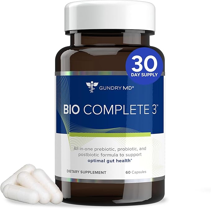 Gundry MD Bio Complete 3 Prebiotic Probiotic Postbiotic – 30 Day Supply