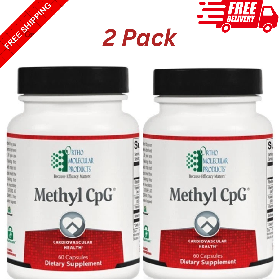 Methyl CPG Ortho Molecular Products Cardiovascular 60 Capsules  2 PACK