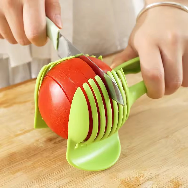 Kitchen Handheld Potato Slicer Tomato Cutter Tool Lemon