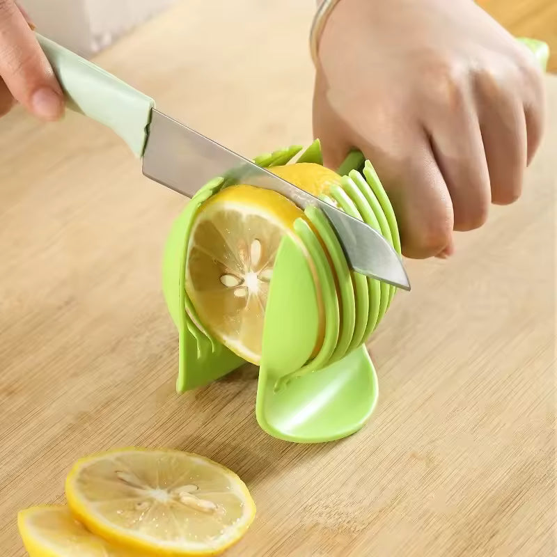 Kitchen Handheld Potato Slicer Tomato Cutter Tool Lemon
