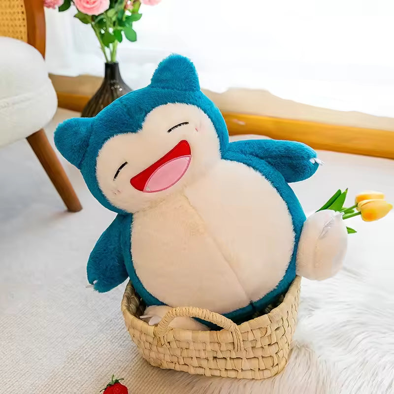 Pokemon Snorlax Plush Toy Cute Sleeping Stuffed Animal Soft Kawaii Anime Doll