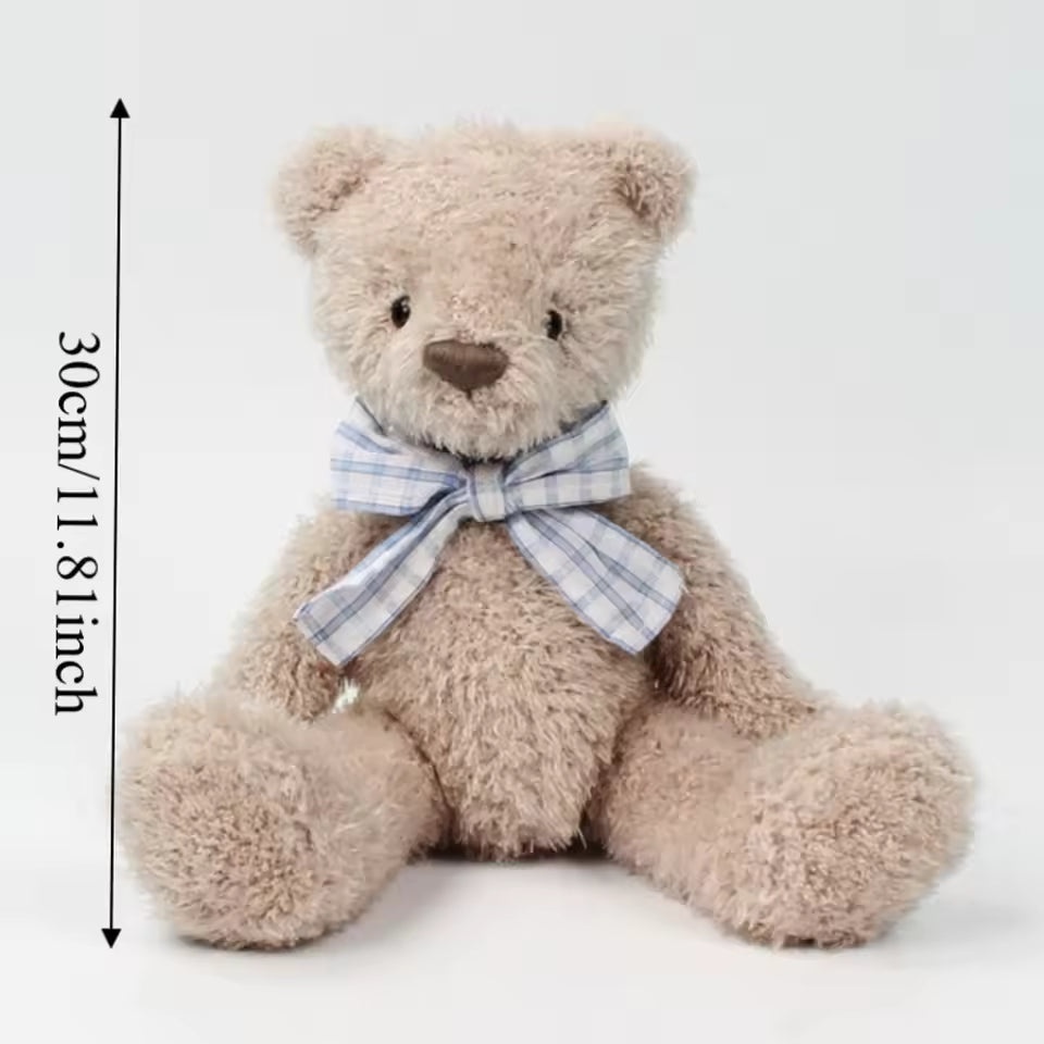 Christmas Gift Soft Bear Cute Fluffy Brown Soft Stuffed Animal Sweater Bear