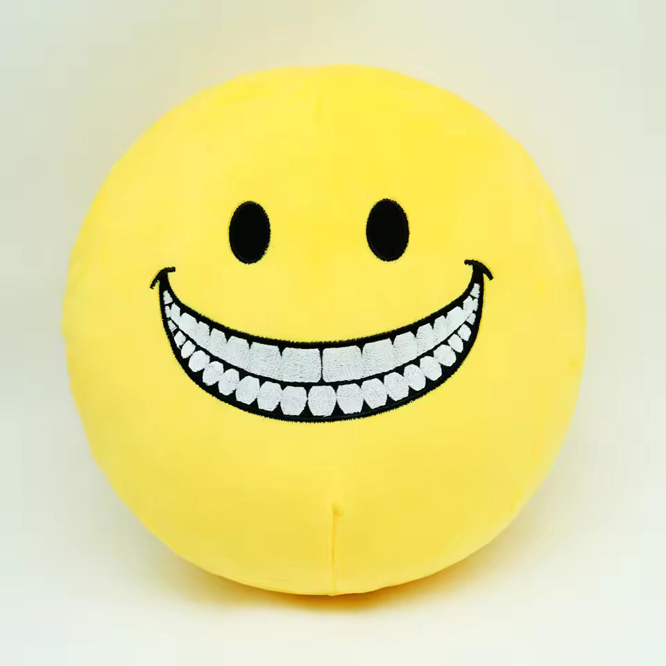 2026 New Verity Plush Pillow Two Designs Smiling Face Soft Stuffed Toy