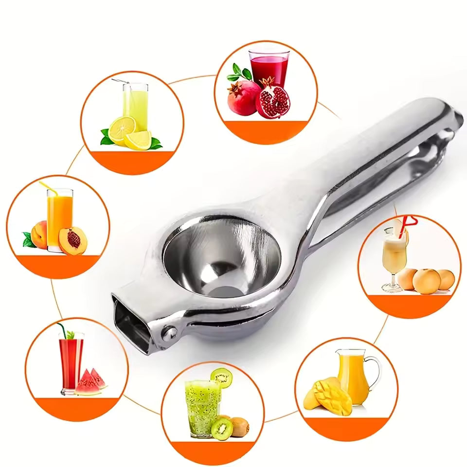 1pc Stainless Steel Lemon Juicer - Manual Efficient Juice Press