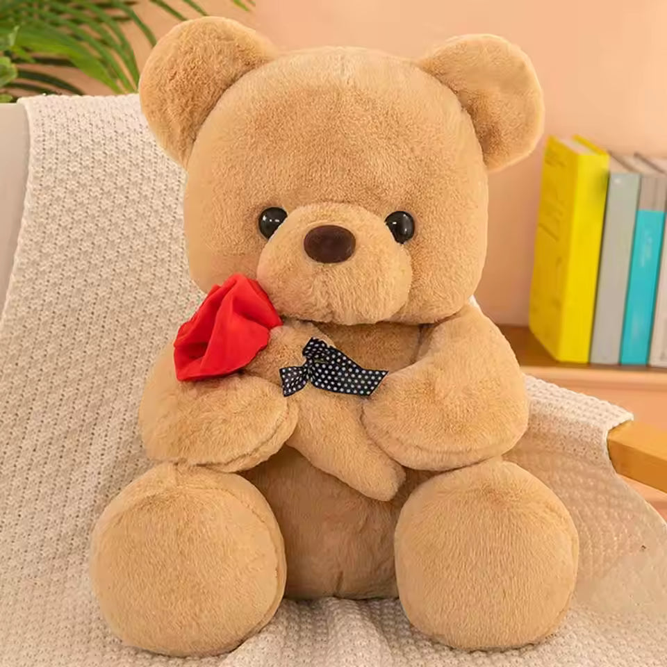 25cm Kawaii for Valentines Day Gift Teddy Bears Stuffed Animal Rose Bear Doll