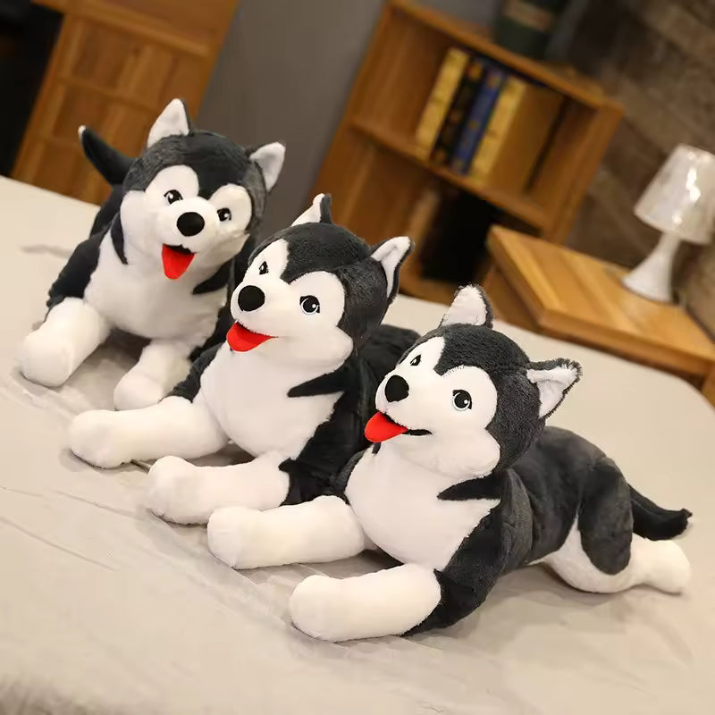 1pc 65cm Kawaii Husky Soft Plush Dog Dolls Stuffed Animal Kids Toys