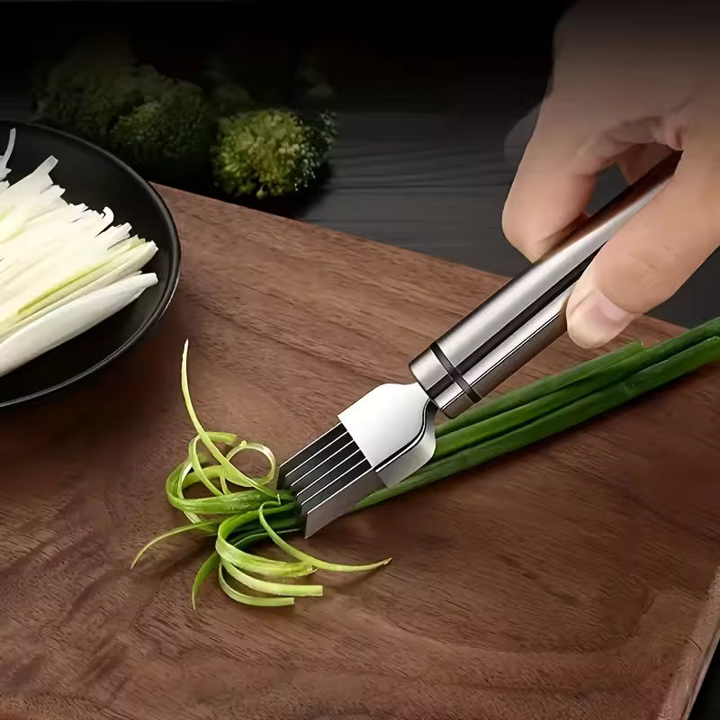 Stainless Steel Shred Silk The Knife Vegetable Garlic Cutter Food Speedy
