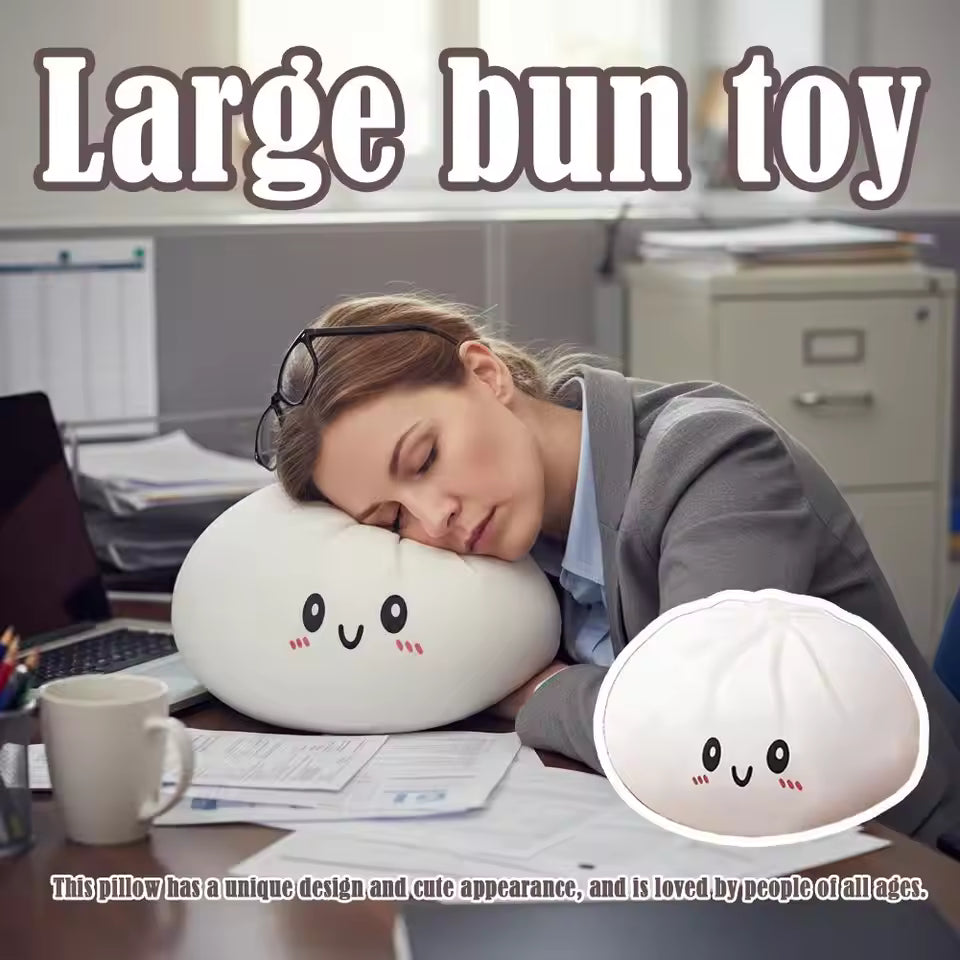 Cute Giant Dumpling Plush Pillow Soft PET Stuffed Squishy Toy