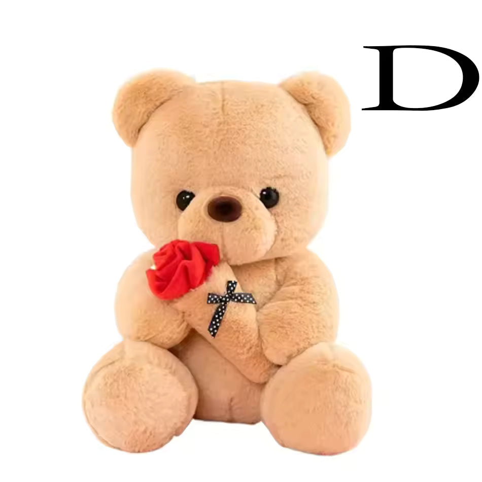 25cm Kawaii for Valentines Day Gift Teddy Bears Stuffed Animal Rose Bear Doll