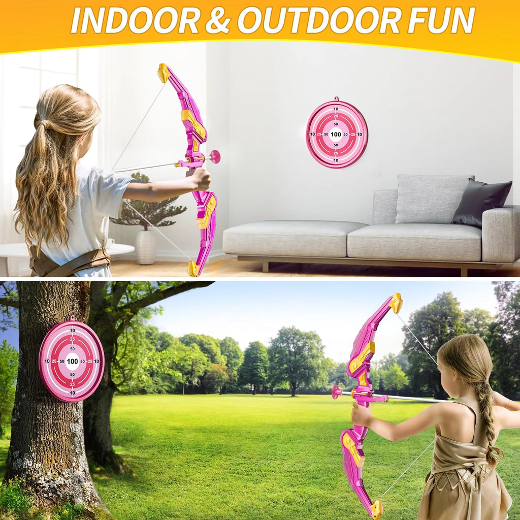 Children's Bow and Arrow Set Archery Toy Set Indoor and Outdoor Toys