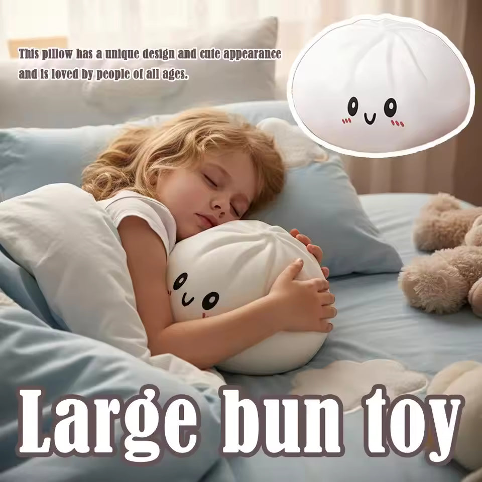 Cute Giant Dumpling Plush Pillow Soft PET Stuffed Squishy Toy