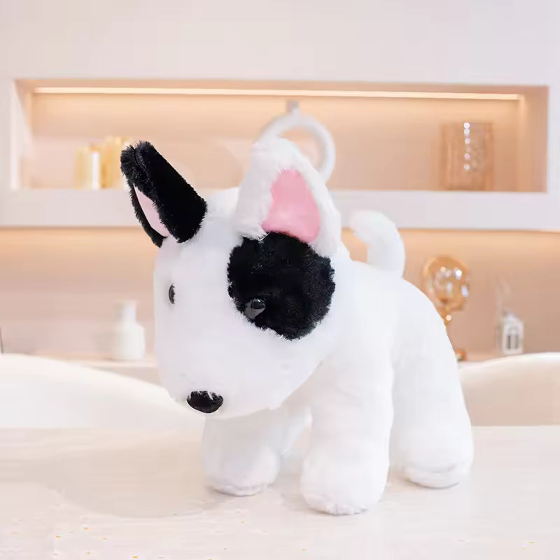 New 40/50cm Sitting Posture Bull Terrier Plush Toys Kawaii Pet Dog Stuffed Animal Toy