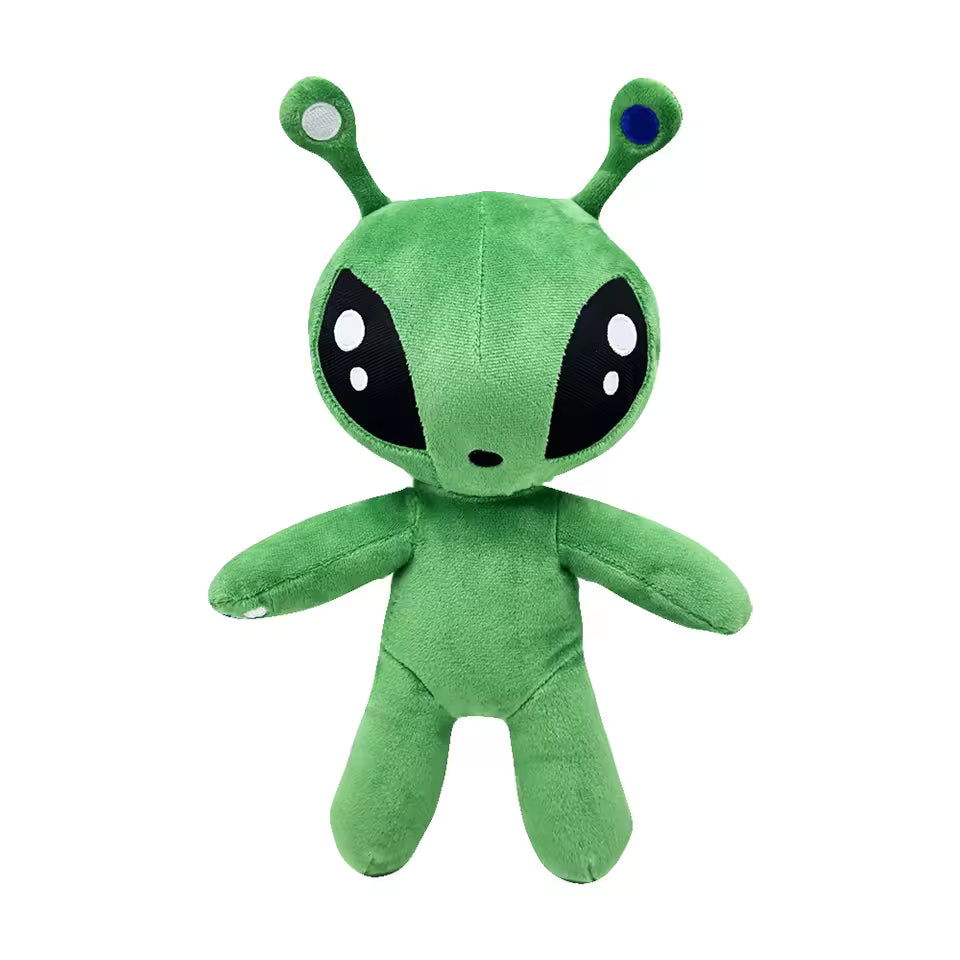 30cm Green Alien Plush Toy Anime Tentacled Horn Alien Monsters Horror Doll
