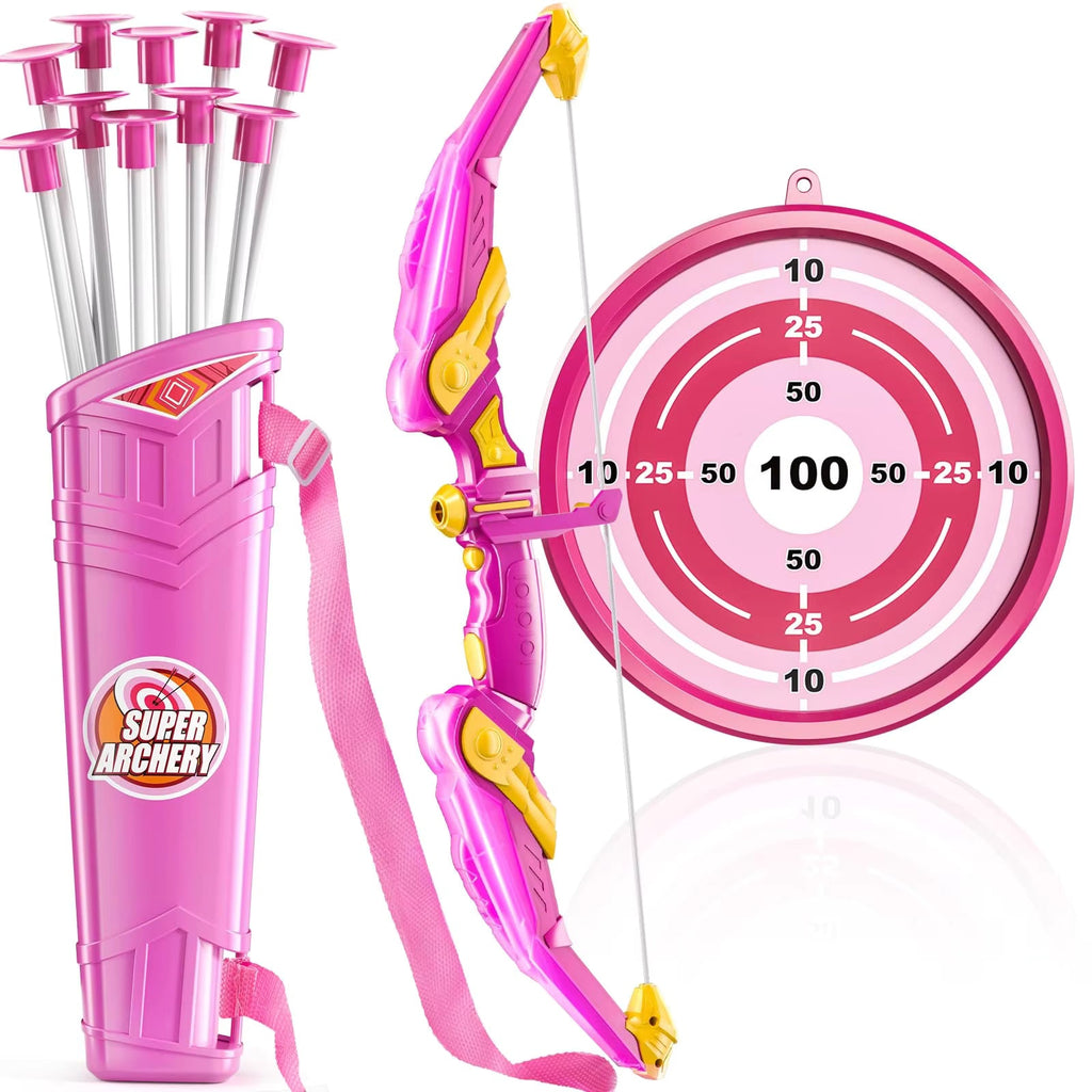 Children's Bow and Arrow Set Archery Toy Set Indoor and Outdoor Toys