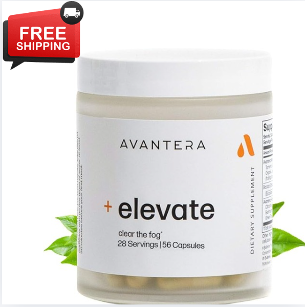 Avantera Elevate Premium Nootropic Supplement – Focus, Memory & Energy Support – 56 Count