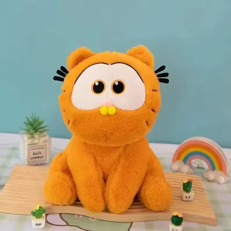 25CM Garfield Stuffed Plush Doll Kawaii Plushie Toy Cartoon Anime Cat Plush