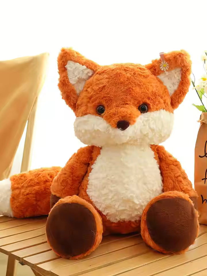 Plush Fox Doll Doll, Soft Fox Plush Stuffed Animal Pillow, Lovely Companion Plush Doll,