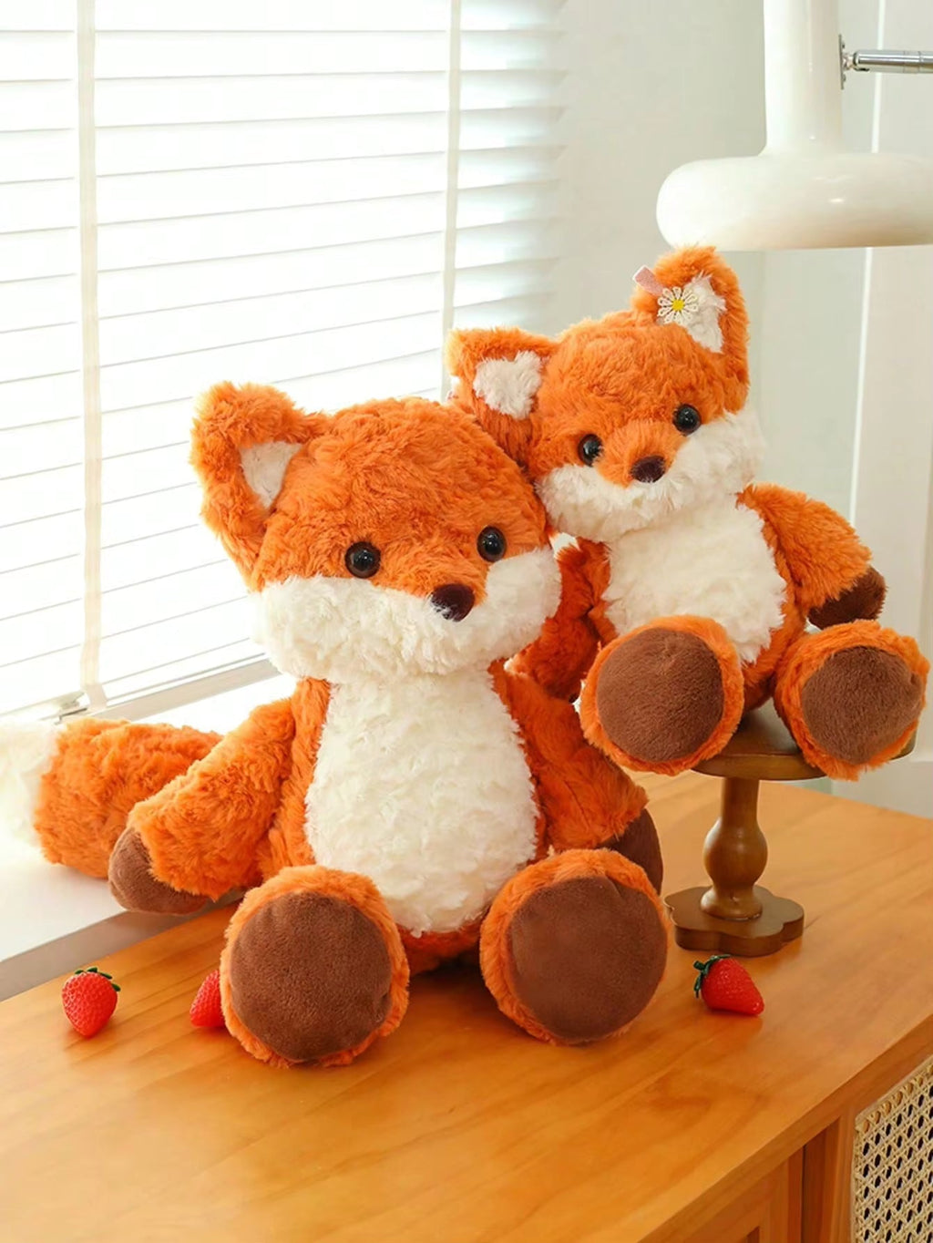 Plush Fox Doll Doll, Soft Fox Plush Stuffed Animal Pillow, Lovely Companion Plush Doll,