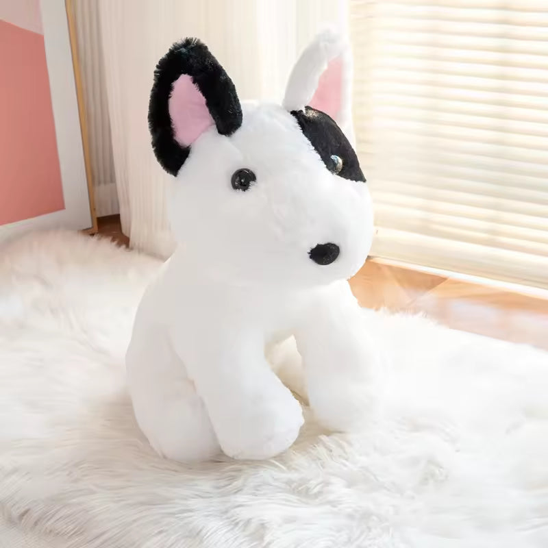 New 40/50cm Sitting Posture Bull Terrier Plush Toys Kawaii Pet Dog Stuffed Animal Toy