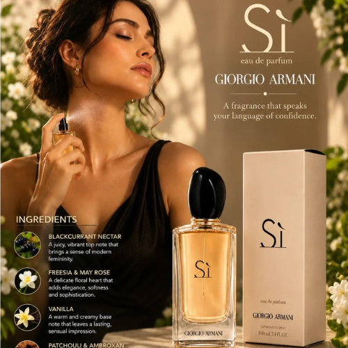 Giorgio Armani Sì Eau de Parfum 100ml / 3.4 oz Women’s Perfume  New