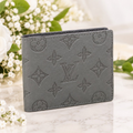 LOUIS VUITTON Monogram Shadow Portefeuille Multiple Wallet Bifold Gray