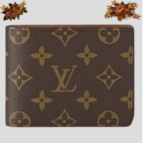 Louis Vuitton Brown Logo Bifold Men's Wallet