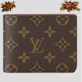 Louis Vuitton Brown Logo Bifold Men's Wallet
