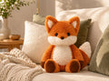 Soft Fox Plush Toy | Cuddly Stuffed Animal Pillow Doll, Woodland Companion