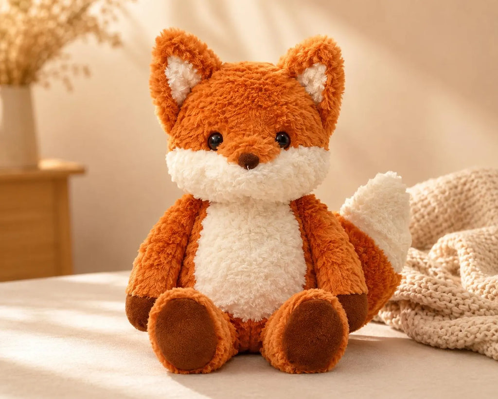 Soft Fox Plush Toy | Cuddly Stuffed Animal Pillow Doll, Woodland Companion