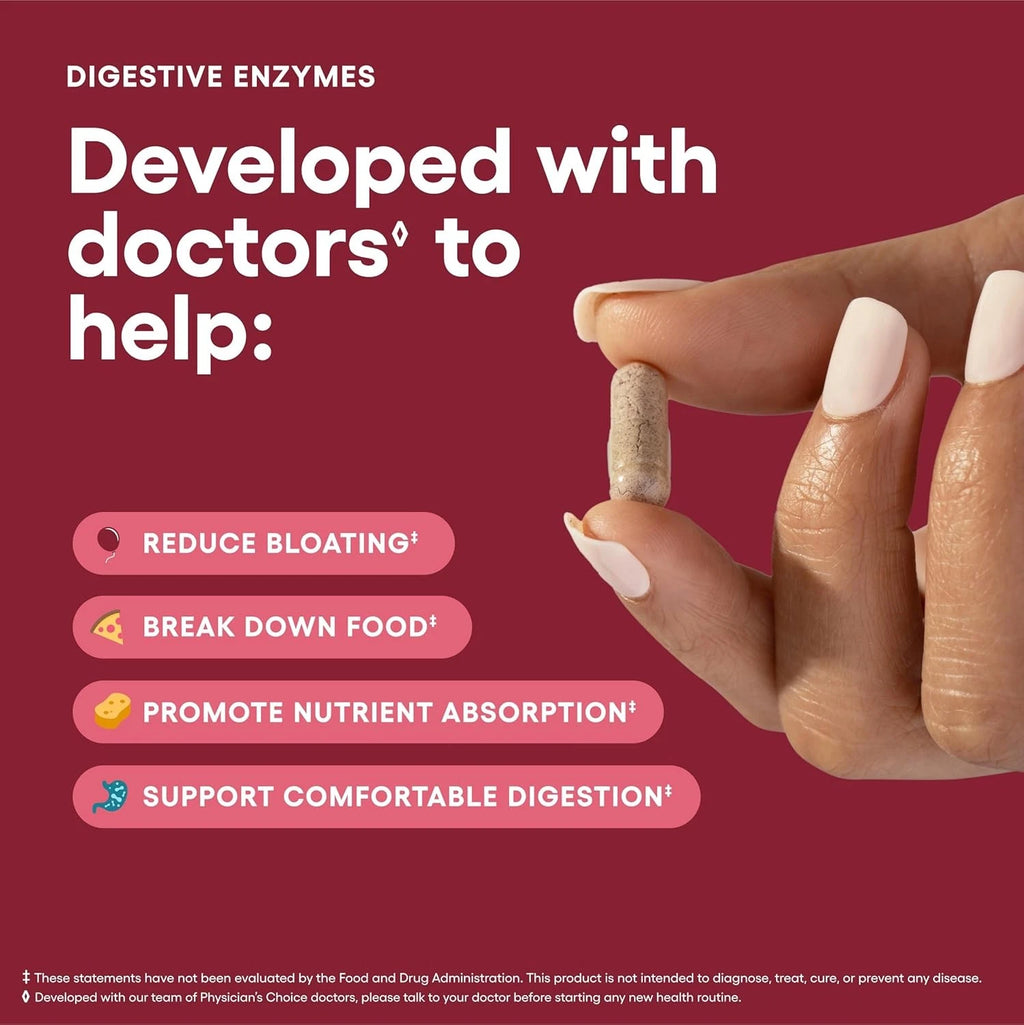 Physician's CHOICE Digestive Enzymes for Bloating & Digestion - 16 Enzymes