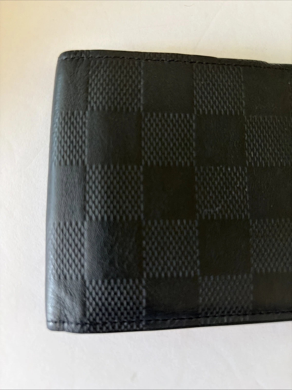 Louis Vuitton Damier Graphite Bifold Wallet Unisex Black Leather