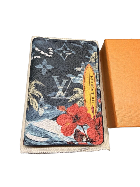 Louis Vuitton Pocket Organizer Monogram Surfin’ Blue Bifold Wallet M83498