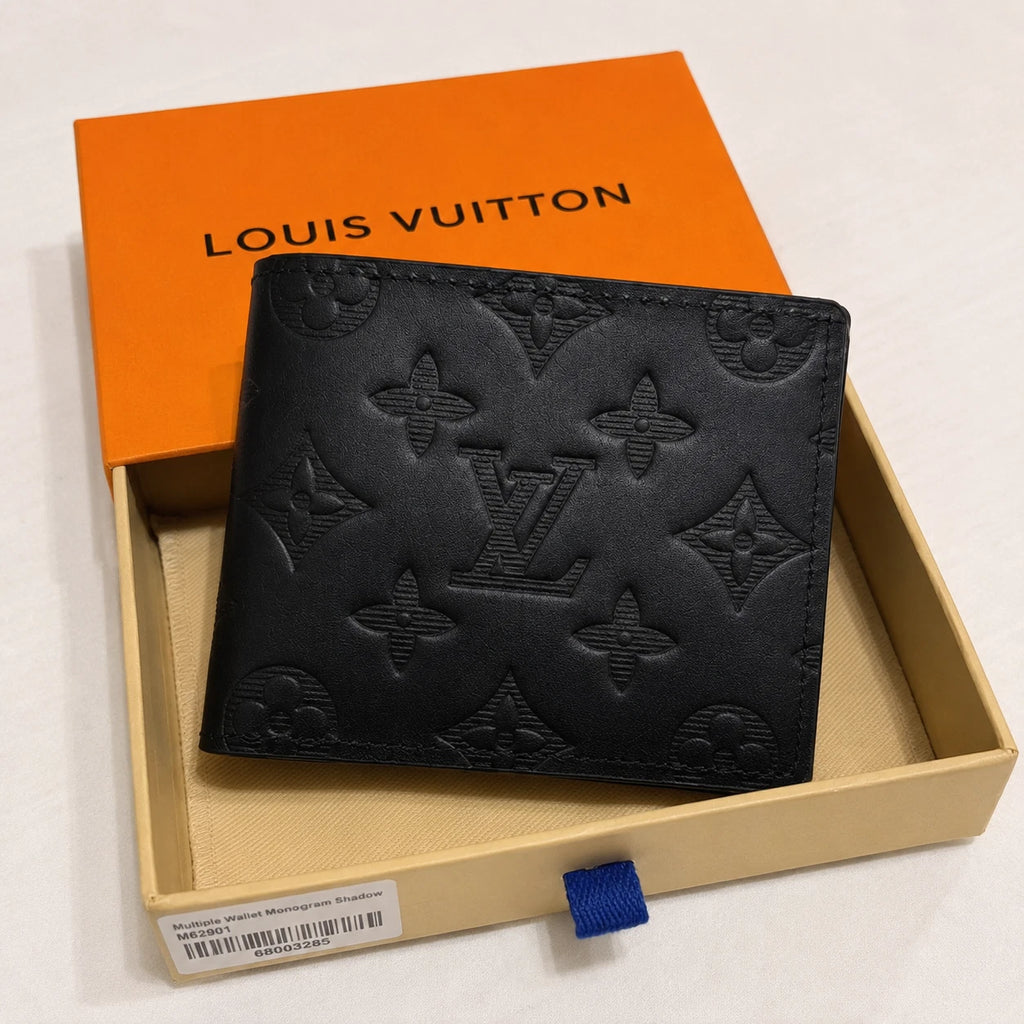 Louis Vuitton Multiple Monogram Slender Canvas Black Men’s Wallet w/Box LV