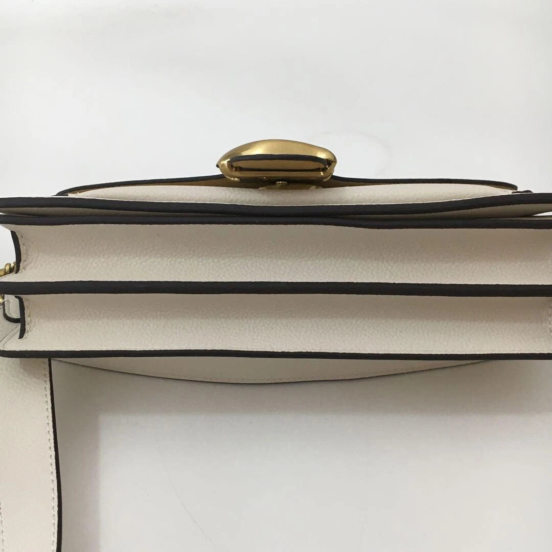 COACH CH857 Tabby 26 Shoulder Bag White Leather Crossbody Outlet New