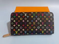 LOUIS VUITTON Monogram Multicolor Takashi Murakami Zippy Long Wallet- Black
