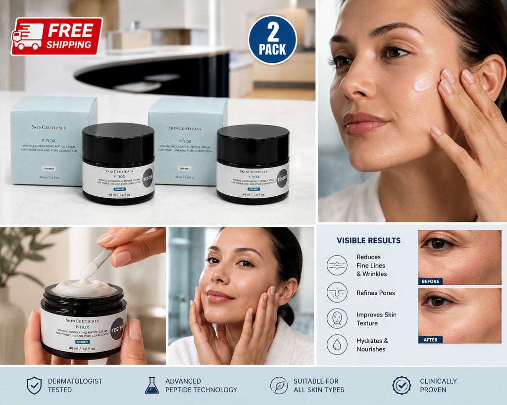 P-TIOX Wrinkle Modulating Peptide Cream SkinCeuticals 1.6oz / 48ml(2PACK)