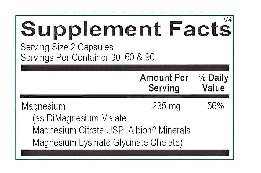 Ortho Molecular Reacted Magnesium 120 Capsules