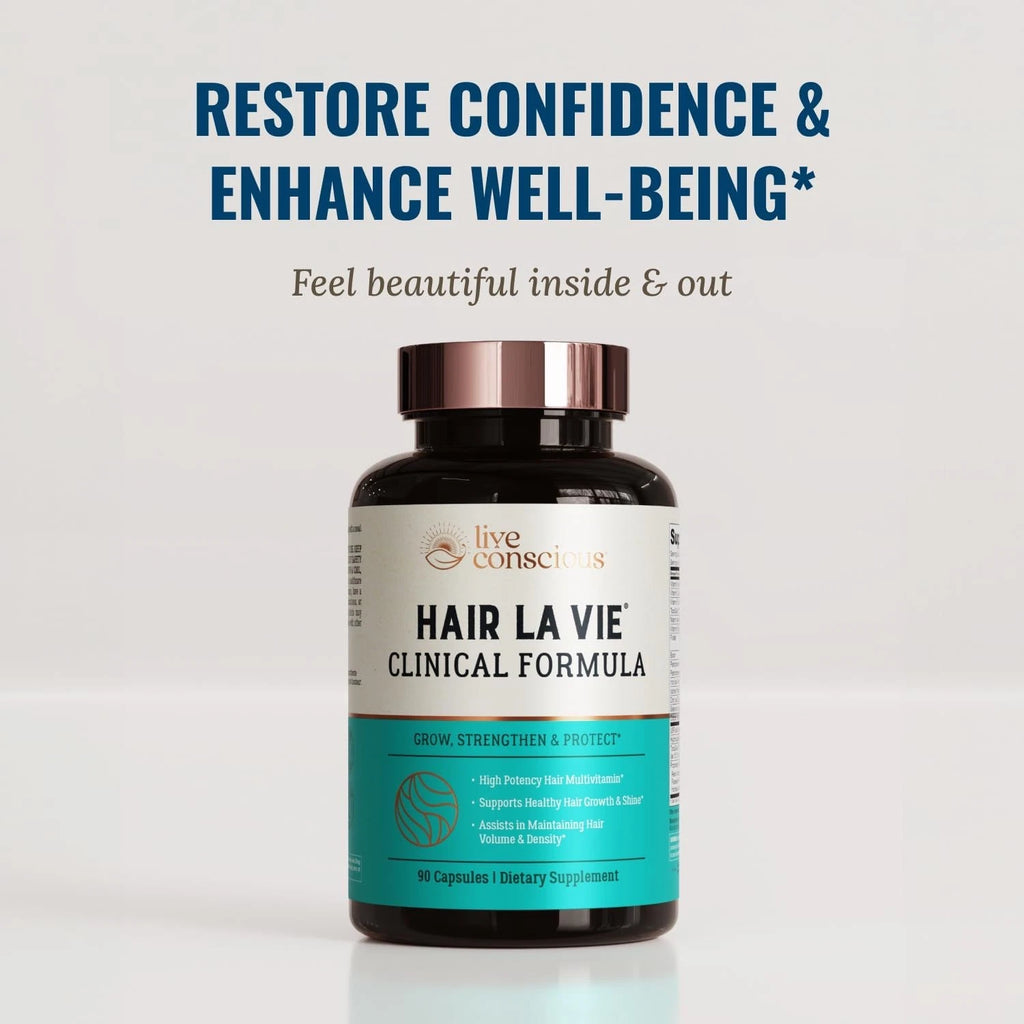 Hair La Vie Clinical Formula Hair Vitamins for Hair Regrowth, 90 Caps Pack of 2
