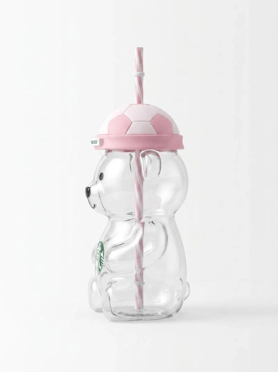 Starbucks Limited Edition Bearista Strawber Glass Cup 2026 FIFA World Cup