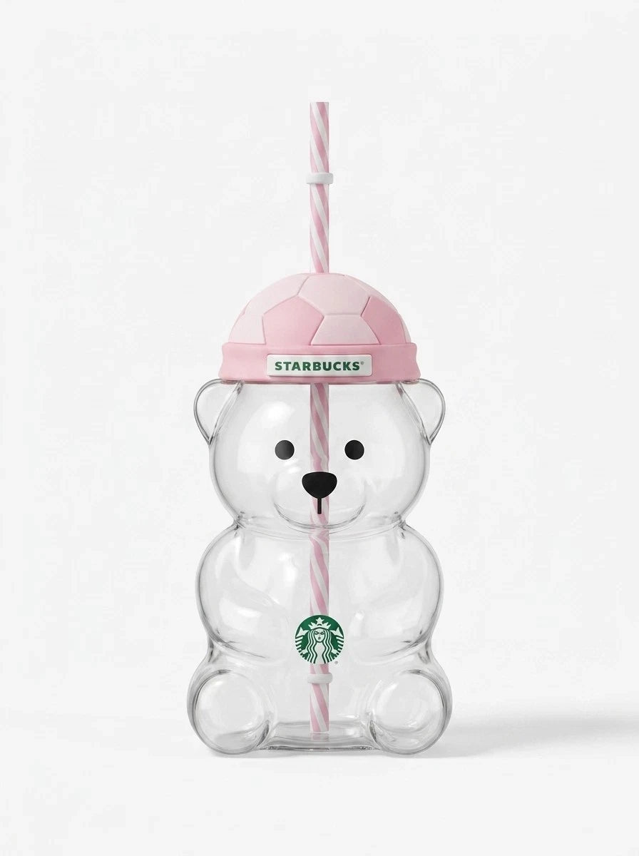 Starbucks Limited Edition Bearista Strawber Glass Cup 2026 FIFA World Cup