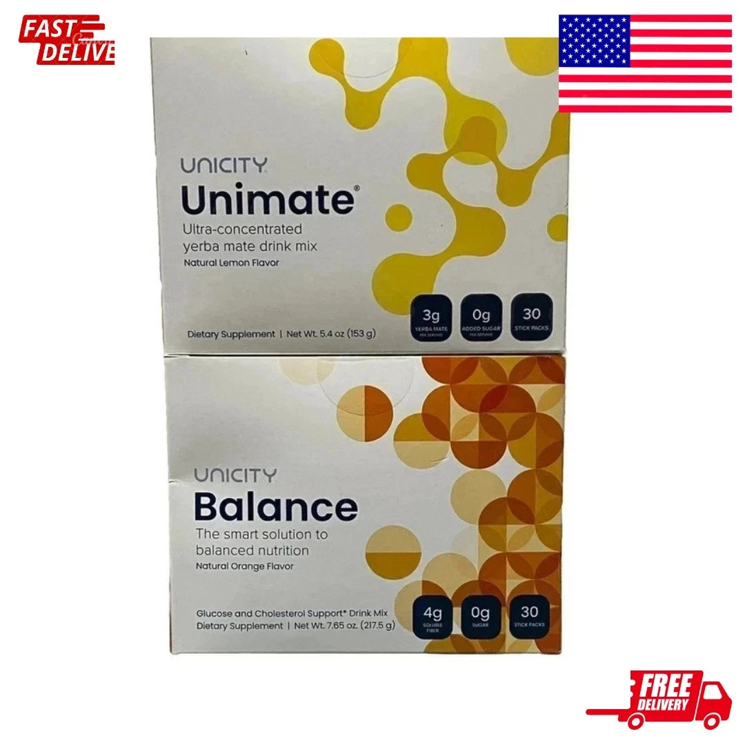 Combo-Unicity Unimate LEMON and Unicity Balance Natural Orange Flavor