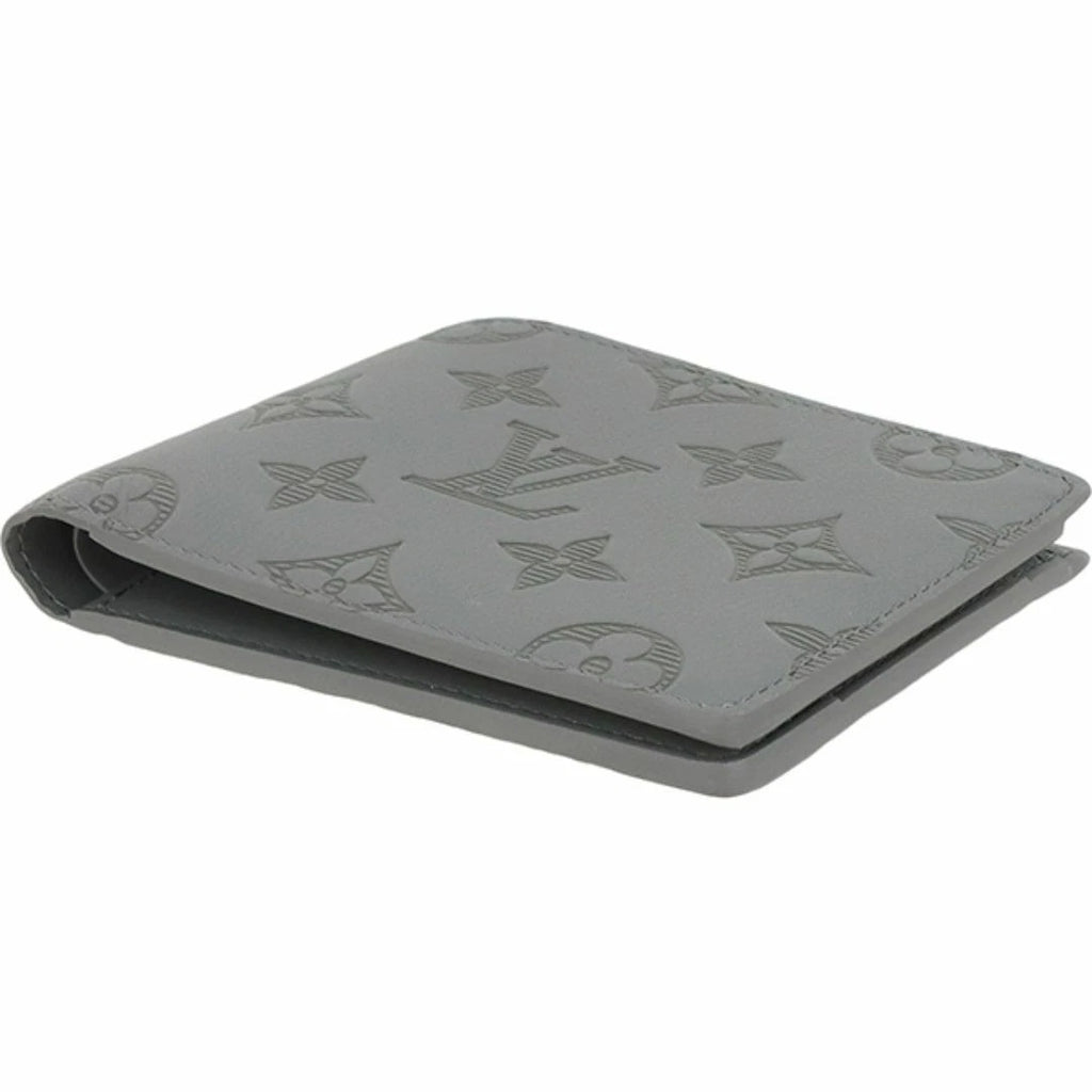 LOUIS VUITTON Monogram Shadow Portefeuille Multiple Wallet Bifold Gray