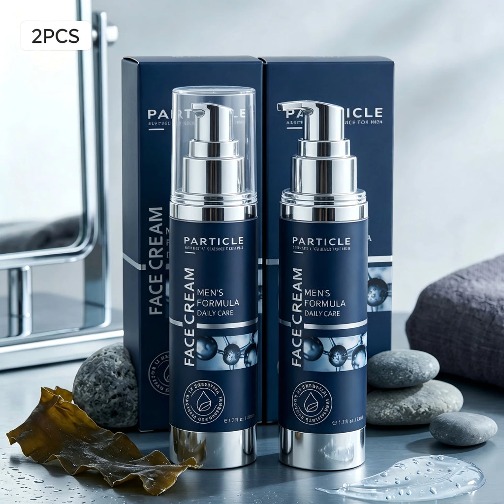 2PCS Particle FACE CREAM Men's Formula 6 in 1 Anti-Aging Moisturizer 1.7oz