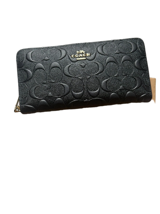 COACH Boxed Long Zip Around Wallet Signature Leather F53834 outlet New