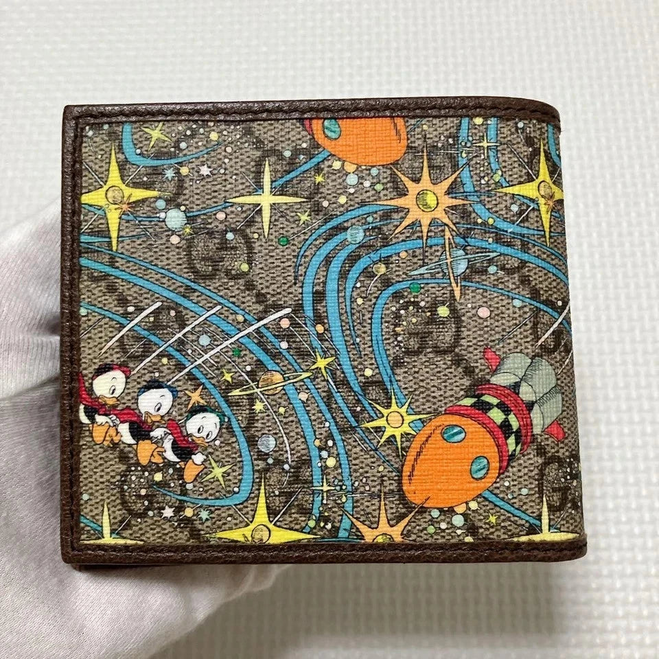 GUCCI Disney Collaboration Donald GG Supreme Wallet